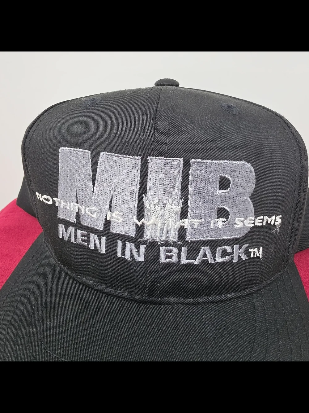 Vintage YOUTH MIB Men In Black Movie Promo Snapback Hat Cap Will Smith90s